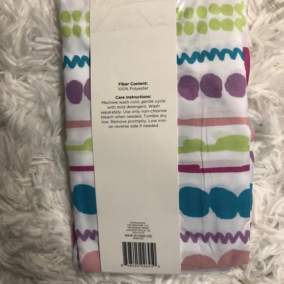 Spring Fabric Shower Curtain for Bathroom Fun Multi Color Soft Fabric - Picture 2 of 2